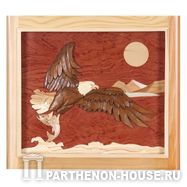 Картина из дерева: Белоголовый орлан.